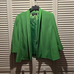 Evan Picone Vibrant Green Dressy Blazer